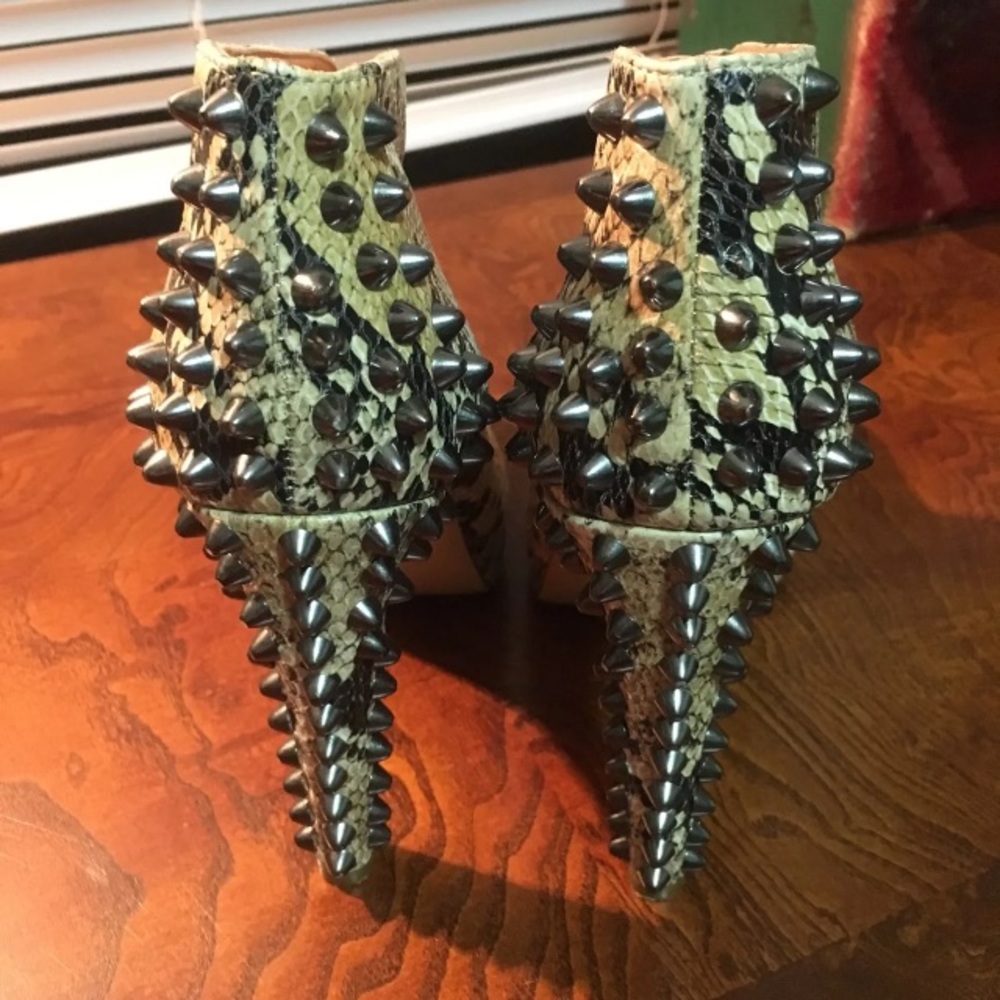 Bcbg Spiked Python Bootie - image 4